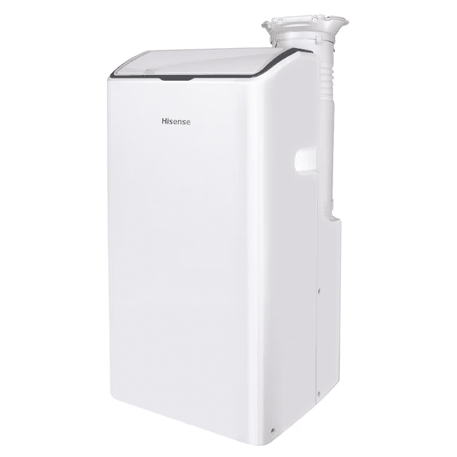 Hisense 12000-BTU DOE 115-Volt White Vented Wi-Fi enabled Portable Air Conditioner with Remote Cools 550-sq ft - AP1222CW1W