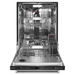 KitchenAid FREEFLEX With Third Rack Top Control 24-in Built-In Dishwasher Third Rack Black Stainless Steel with Printshield Finish , 44-dBA - KDTM604KBS