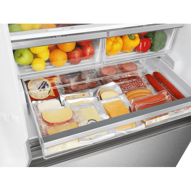 Hisense 25.4-cu ft French Door Refrigerator with Dual Ice Maker, Water and Ice Dispenser Fingerprint Resistant Stainless Steel ENERGY STAR - HRF254N6DSE