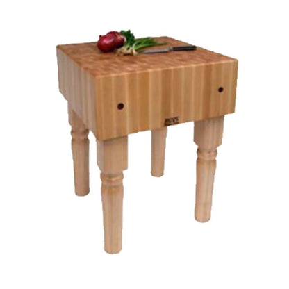 John Boos AB01 Boos Block Butcher Block Maple Table 18" x 18" - AB01