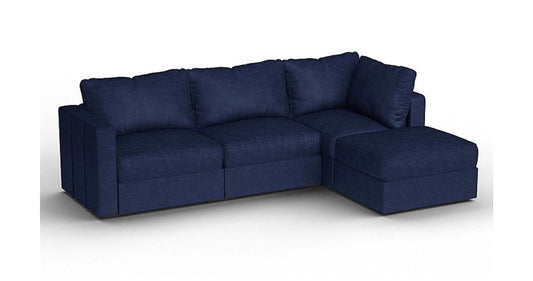 Lovesac – 4 Seats + 5 Sides Corded Velvet & Lovesoft – Sapphire Navy - BB6484115