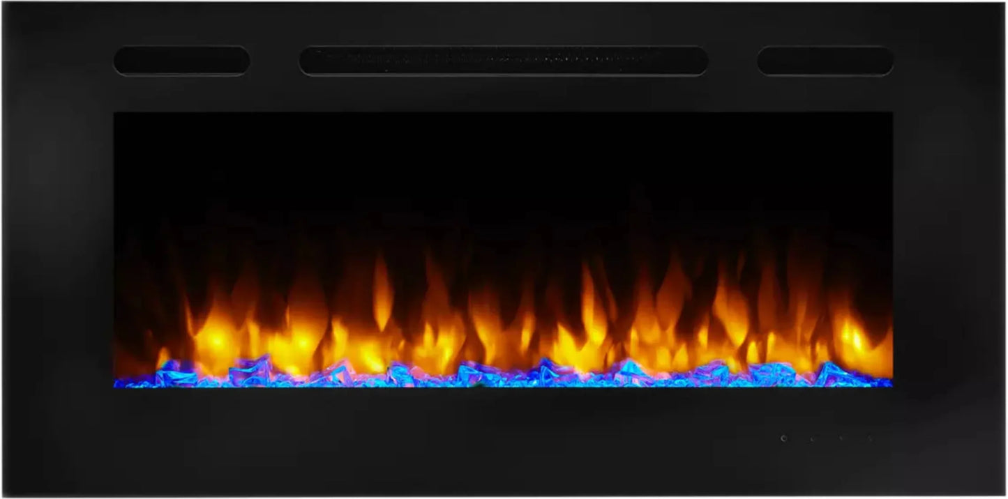 SimpliFire 60" Allusion Recessed Linear Electric Fireplace - SF-ALL60-BK