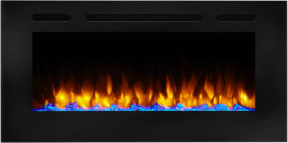 SimpliFire 60" Allusion Recessed Linear Electric Fireplace - SF-ALL60-BK