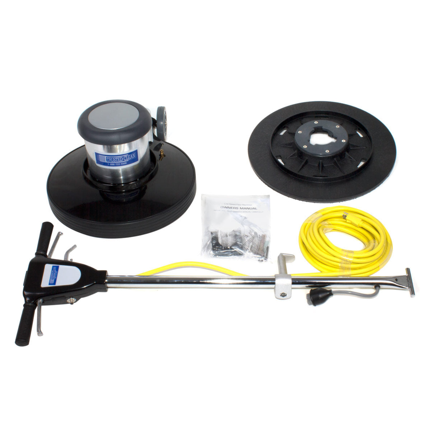 Trusted Clean 17" Heavy Duty Floor Buffer w/ Pad Driver - TPL-17FB-3-PD