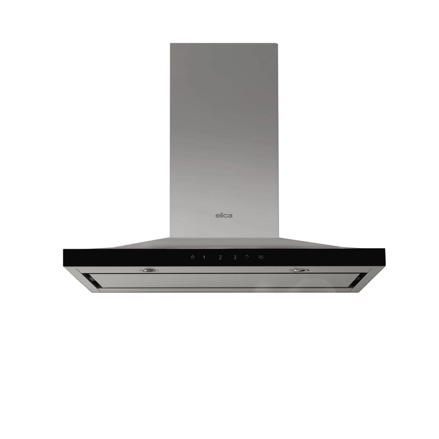 ELICA ELG630S3 LUGANO Wall Mount Range Hood 30" wide - 600CFM in Stainless Steel On Black - ELG630S3
