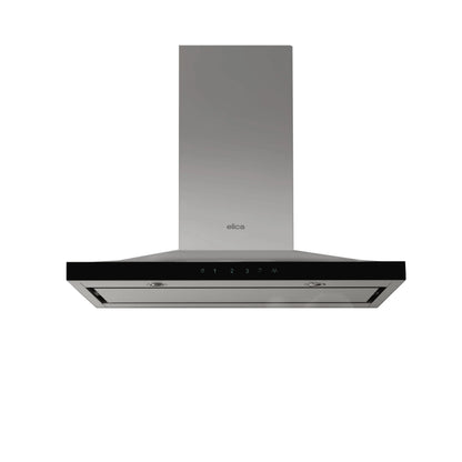 ELICA ELG630S3 LUGANO Wall Mount Range Hood 30" wide - 600CFM in Stainless Steel On Black - ELG630S3