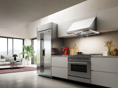 ELICA ECL630S4 CALABRIA Undercabinet Range Hood 30" wide - 600CFM in Stainless Steel - ECL630S4