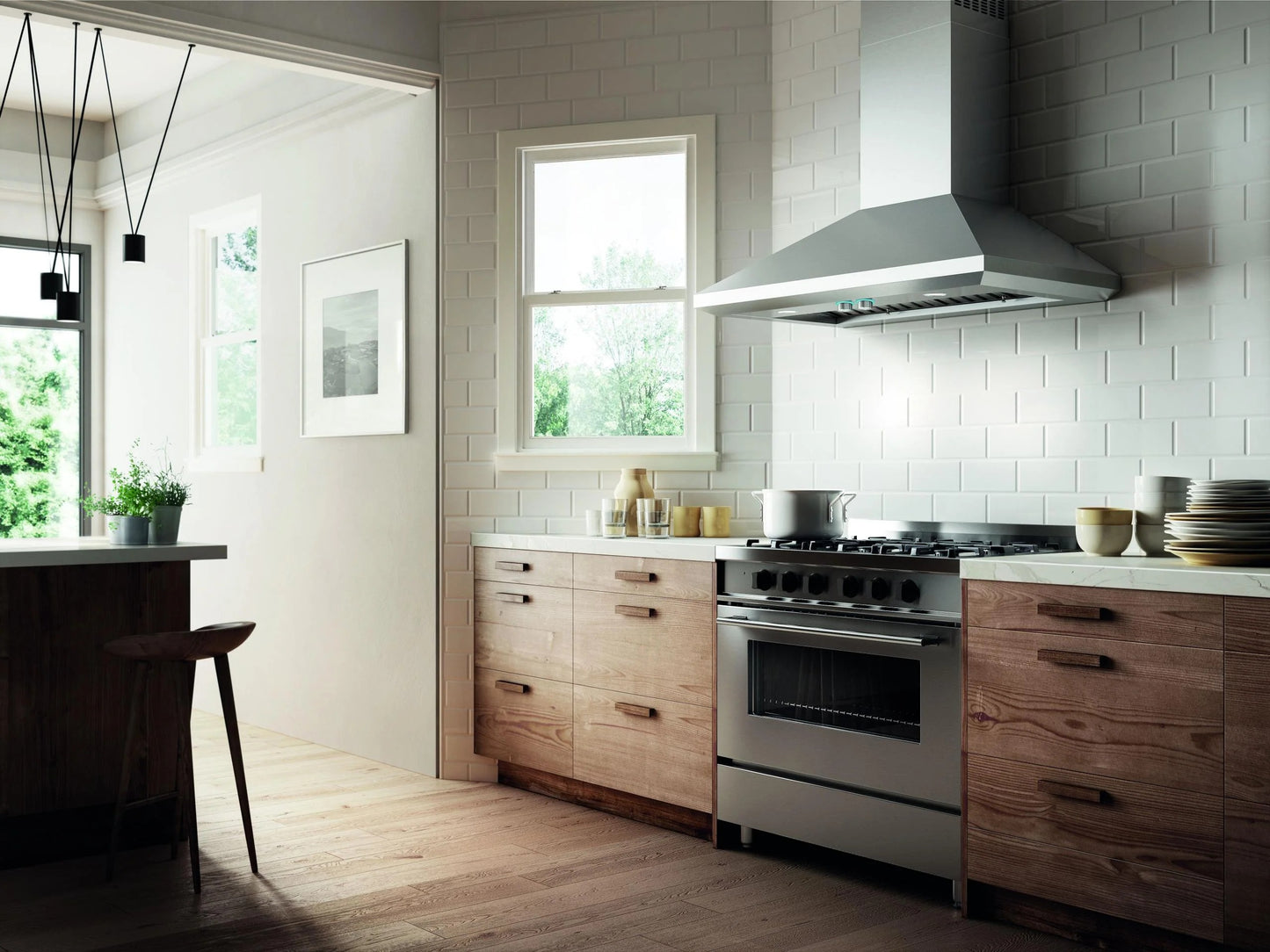 ELICA ELN148SS LEONE Wall Mount Range Hood 48" wide - 1200CFM in Stainless Steel - ELN148SS