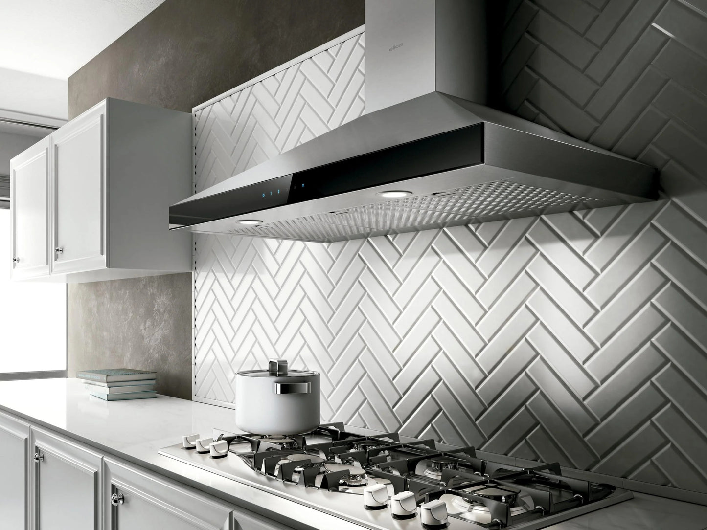 ELICA EVR630S2 VARNA Wall Mount Range Hood 30" wide - 600CFM in Stainless Steel - EVR630S2