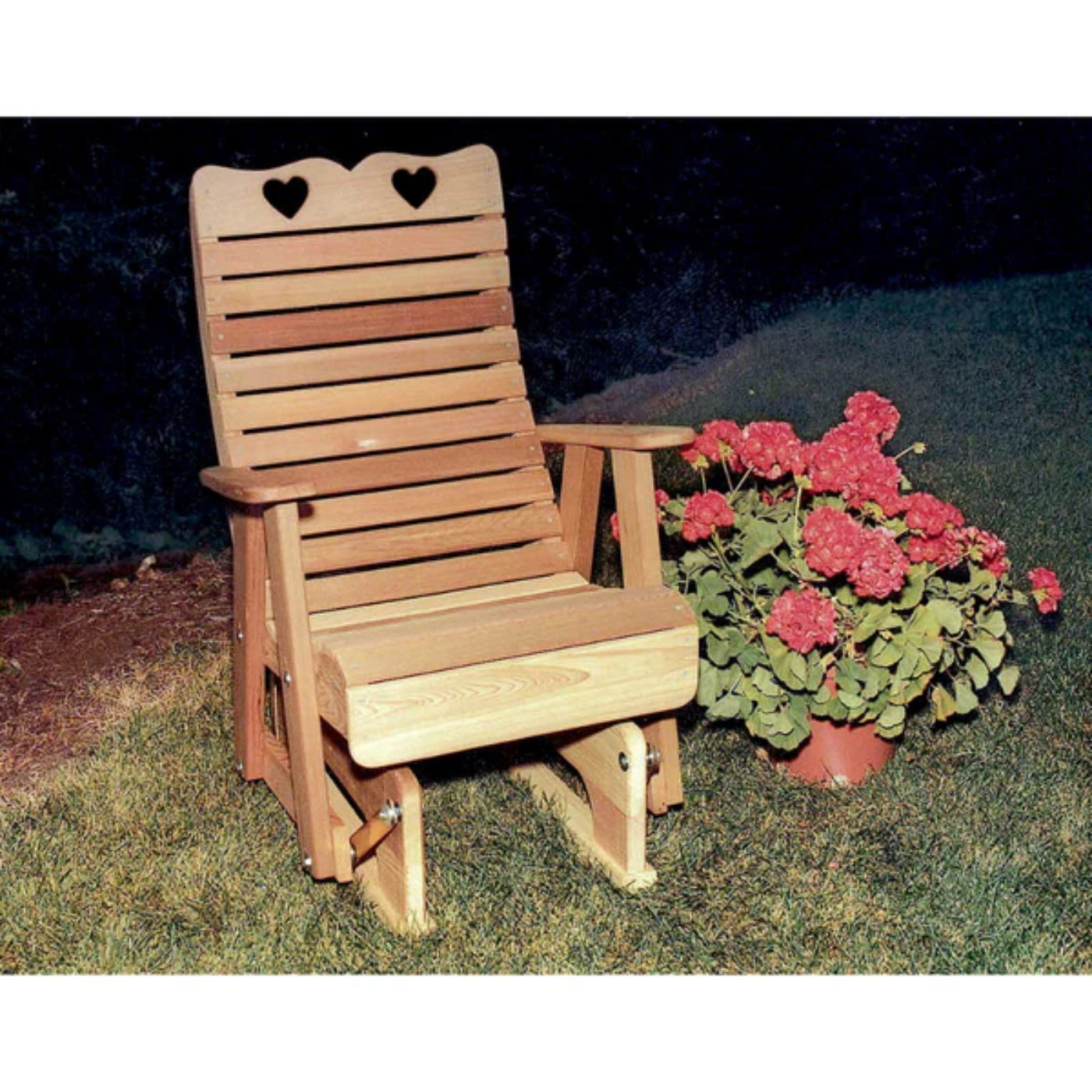 Creekvine Designs Cedar Royal Country Hearts Glider Chair - WF1235CVD