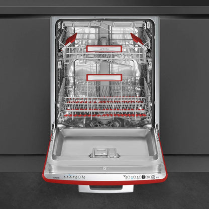 SMEG STU2FABRD2 Dishwashers Red STU2FABRD2 - STU2FABRD2