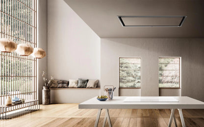 ELICA EIL640DW ILLUSION Ceiling Range Hood 40" wide - 600CFM in Stainless Steel Look Panel Ready - EIL640DW