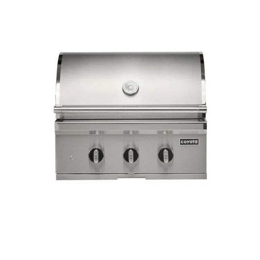 Coyote SL-Series 30" Built-In Grill with Sear Zone & Rotisserie - C3SL30g