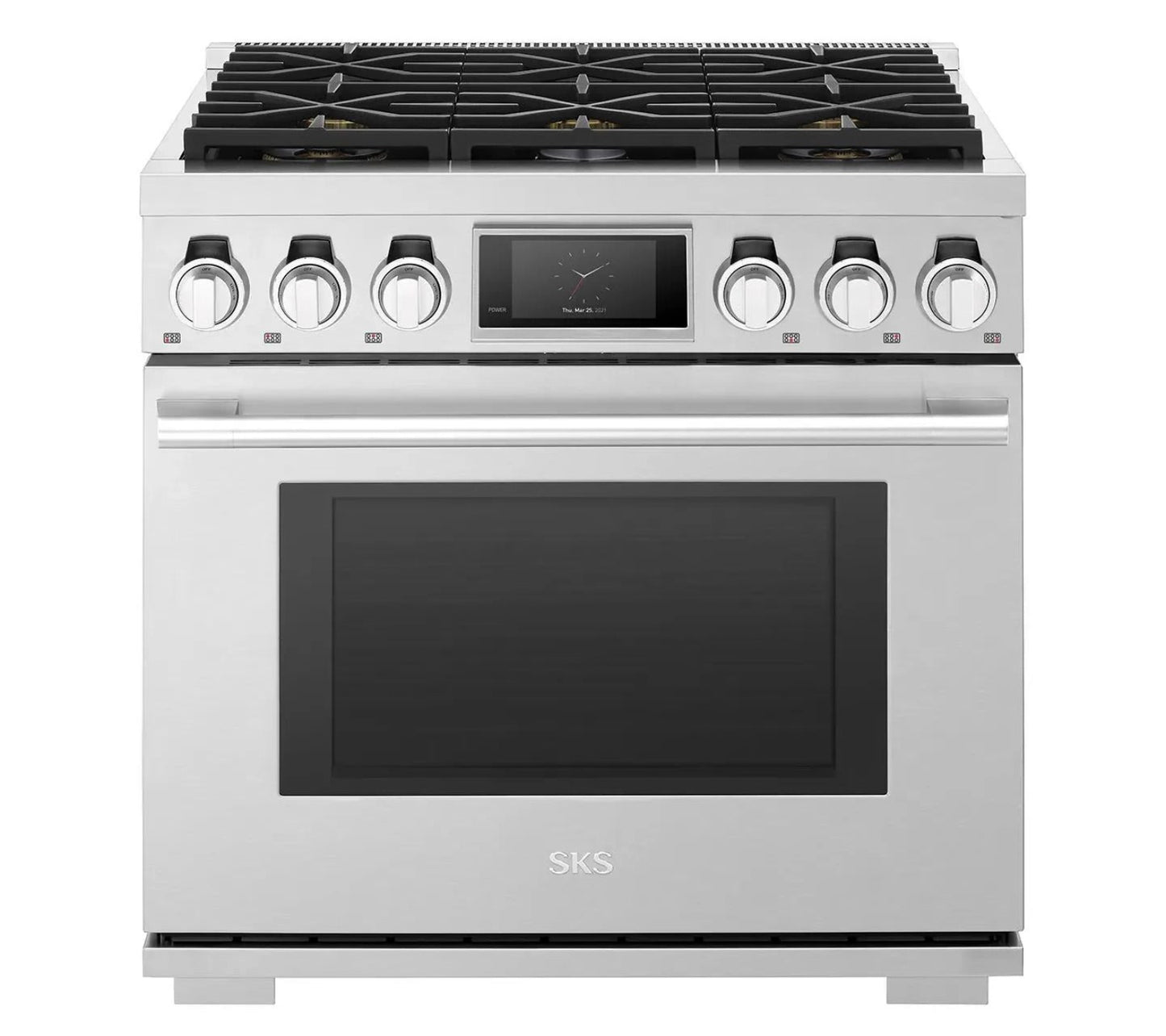 SIGNATURE KITCHEN SUITE SKSDR360S 36-inch Dual-Fuel Pro Range with Six Burners - SKSDR360S