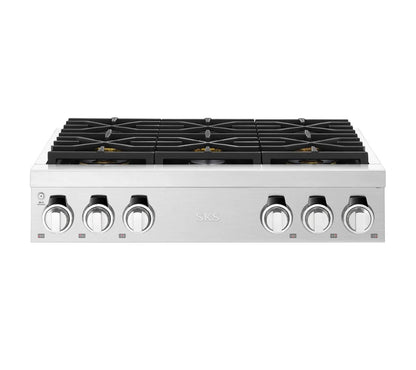 SIGNATURE KITCHEN SUITE SKSRT360S 36-inch Pro Rangetop with 6 Burners - SKSRT360S