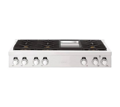 SIGNATURE KITCHEN SUITE SKSRT480GS 48-inch Gas Pro Rangetop 6 Burners and Griddle - SKSRT480GS
