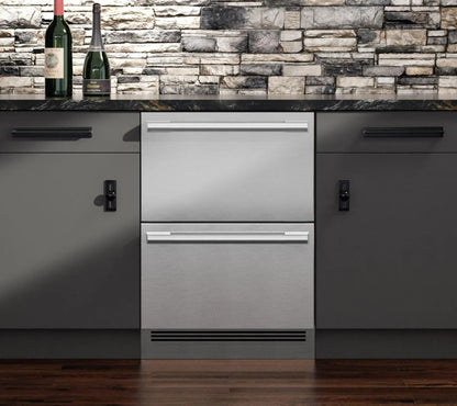 SIGNATURE KITCHEN SUITE SKSUD2402P 24-inch Undercounter Convertible Refrig - SKSUD2402Perator/Freezer Drawers
