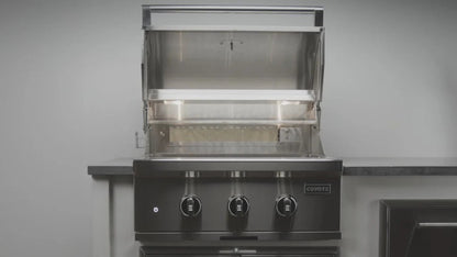 Coyote SL-Series 30" Built-In Grill with Sear Zone & Rotisserie - C3SL30g