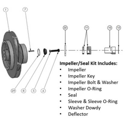 TACO KP8023D TACO Impeller/Seal Kit - KP8023D