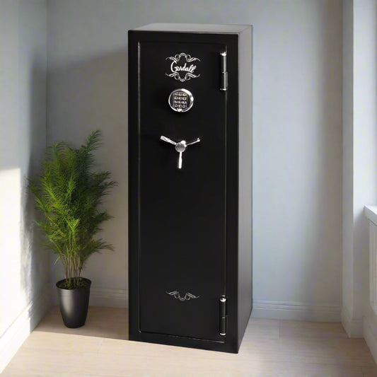 Gardall Black Firelined Gun Safe w/ Silver Trim - GF5517-BS-C