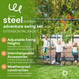Gobaplay 8' Ultimate Adventure Kids Swing Set Frame Extension (Extension Only) - 396047