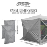 CLAM Quick Set Escape Portable Camping Outdoor Gazebo Canopy & 2 Wind Panels - 149103