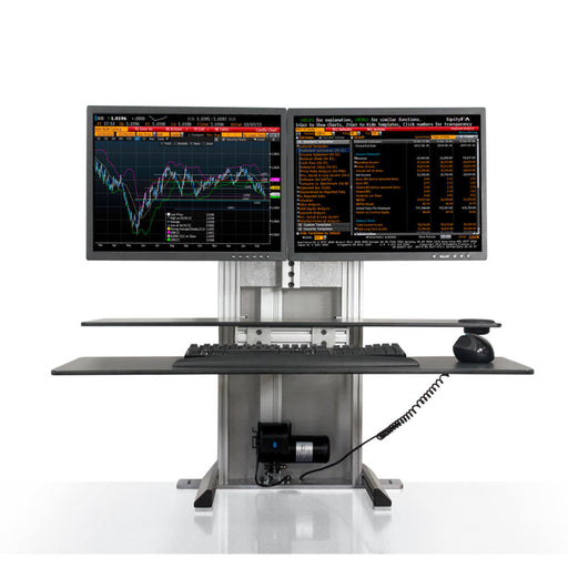 Innovative One Touch Electric Dual Monitor Standing Desk Converter