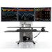 Innovative One Touch Electric Triple Monitor Standing Desk Converter