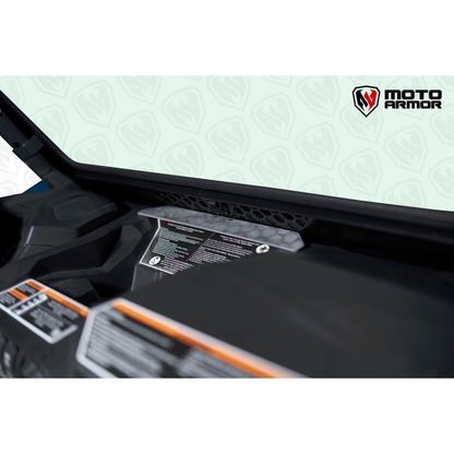 Moto Armor Can Am Commander / Maverick Full Glass Windshield - MA-COM-WS-GLS-BLK-Y