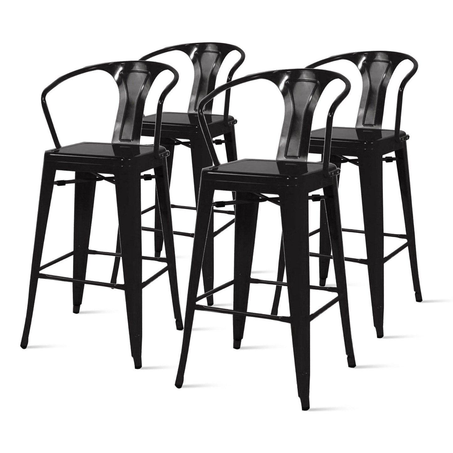 New Pacific Direct Metropolis Metal Counter Stool, (Set of 4) 938526-B - 938526-B
