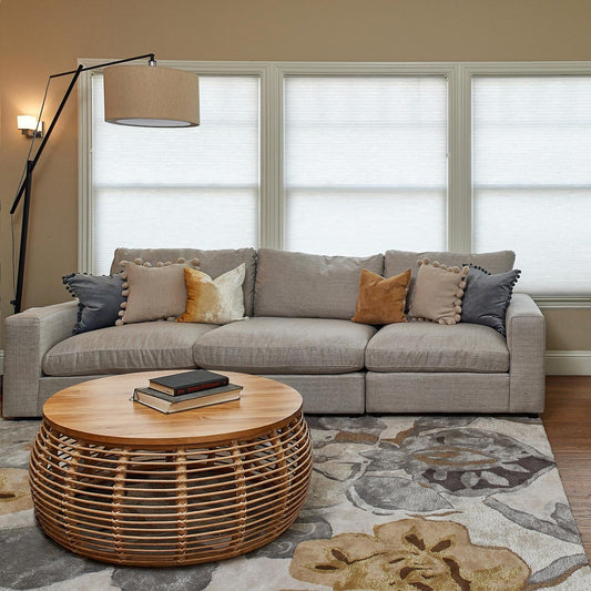 New Pacific Direct Iris Rattan Round Coffee Table -  4900018