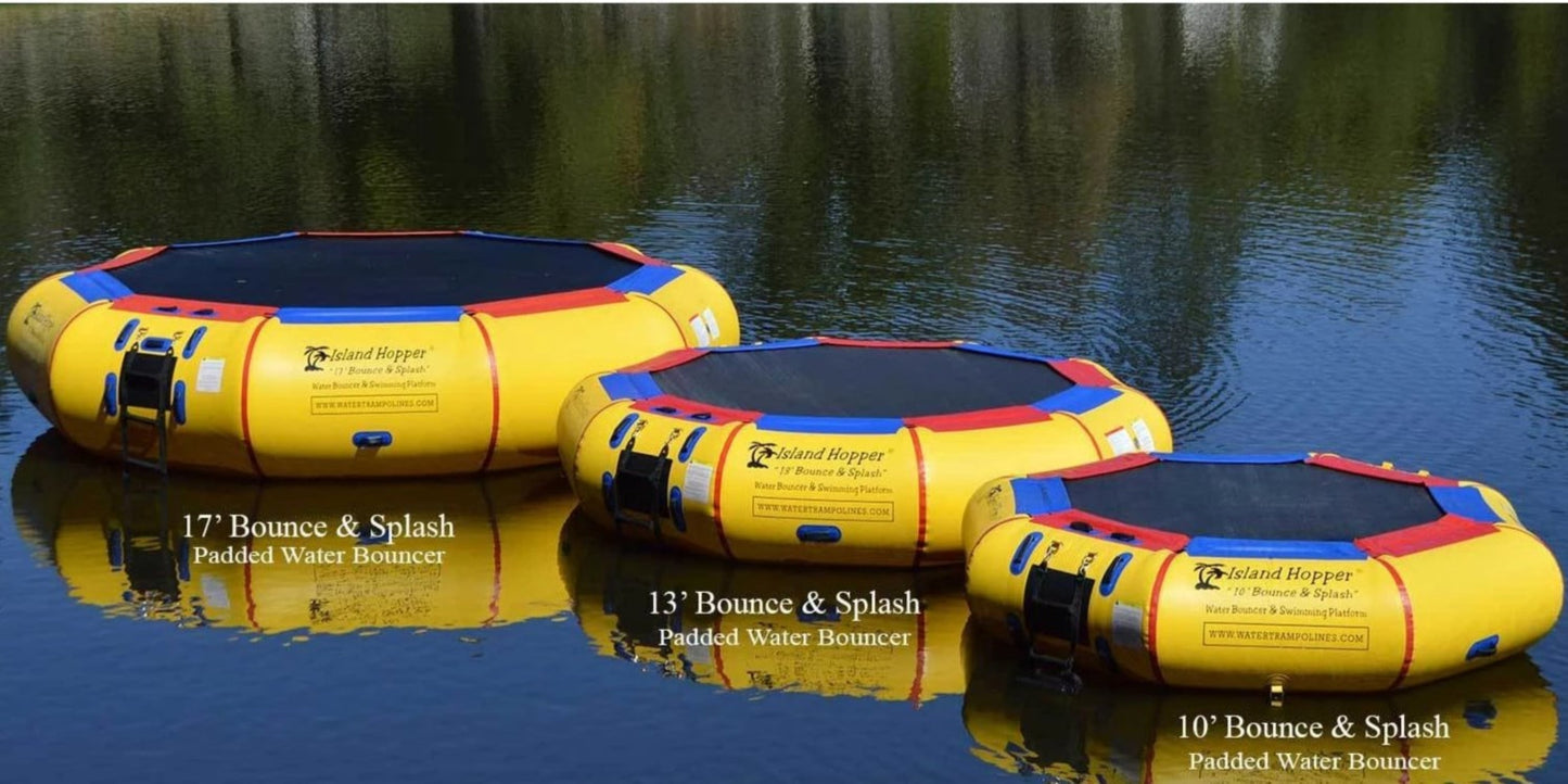 Island Hopper 10' Springless Water "Bounce & Splash" - Recreational Grade - 10'BNS