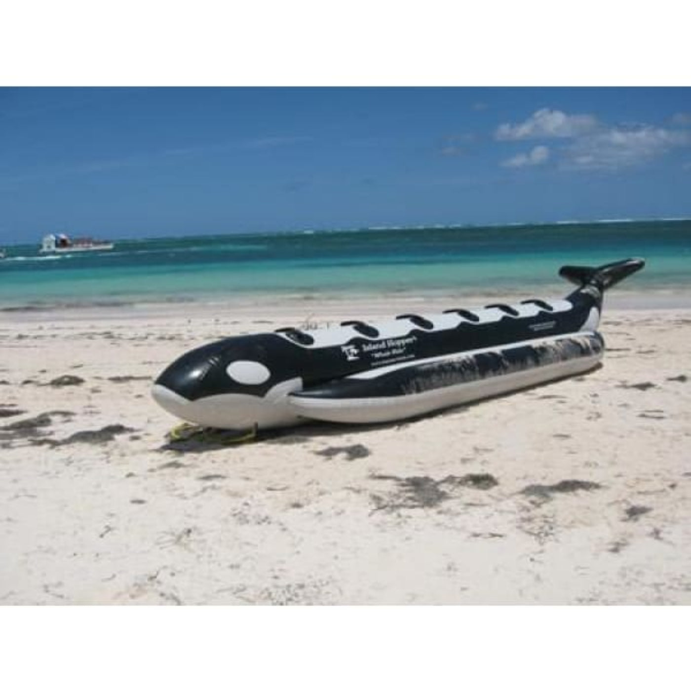 Island Hopper Whale Ride Banana Style Water Sled 6 Passenger in-line - PVC-6-WR