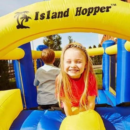 Island Hopper Racing Slide and Slam Bounce House - RACSLDSLM