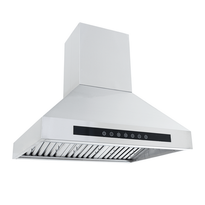 Proline PLJI 102 - Island Range Hood, 1200 CFM | Stainless Steel, Outdoor Rated Finish Option - PLJI 102.36