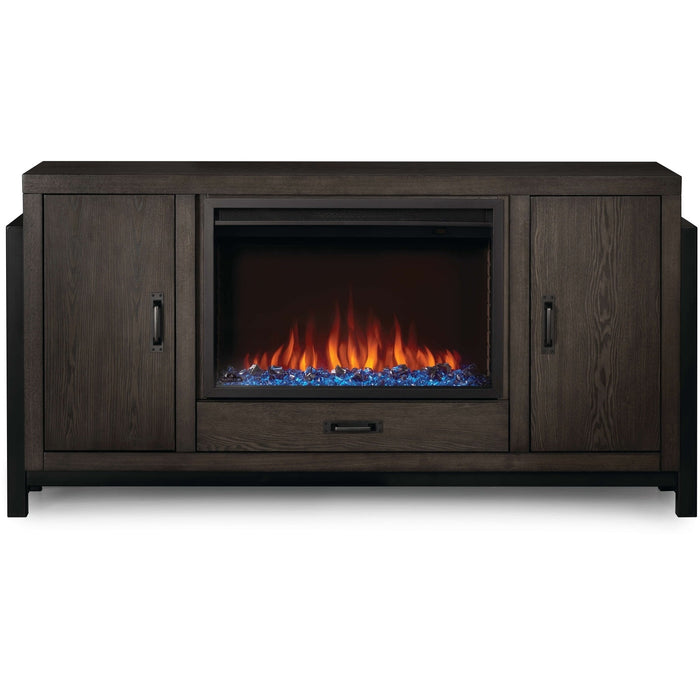 Napoleon Fireplaces Franklin Electric Fireplace TV Stand in Weathered Oak - NEFP30-3020RK, 30-Inches - Napoleon