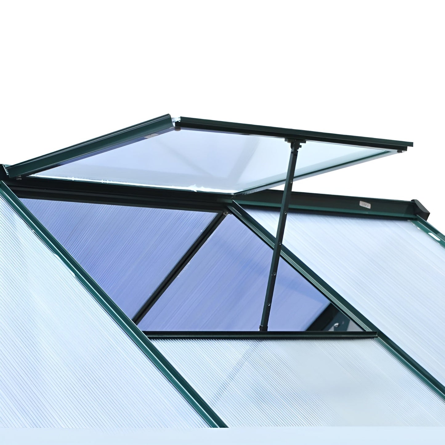 Outsunny 6' x 6' x 7' Polycarbonate Portable Walk-In Garden Greenhouse - 845-058
