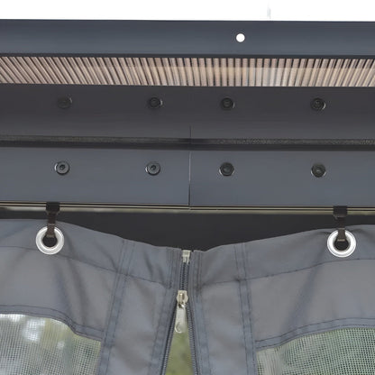 Outsunny 13' x 9.5' x 8' Outdoor Porch Patio Gazebo - 84C-191V01