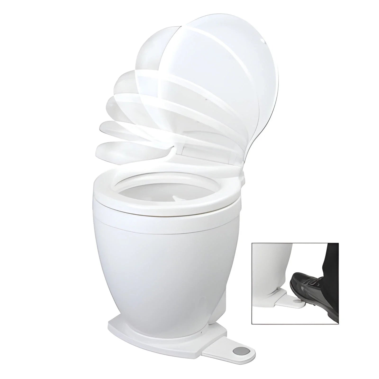 Jabsco Lite Flush Electric 12V Toilet w/Control Panel - 58500-1012