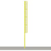 Jaypro Baseball Foul Poles - Professional 30' - Surface Mount Yellow - BBFP-30SM