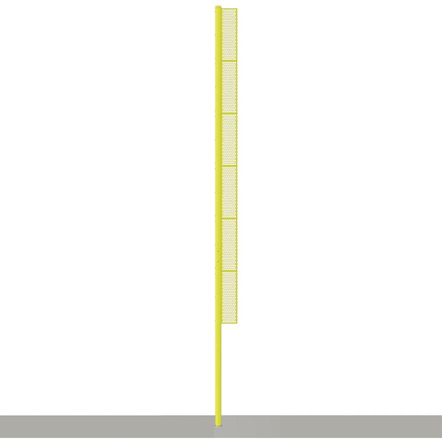 Jaypro Baseball Foul Poles - Professional 40' - Surface Mount Yellow - BBFP-40SM