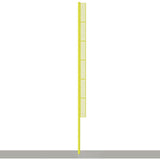 Jaypro Baseball Foul Poles - Professional 40' - Surface Mount Yellow - BBFP-40SM