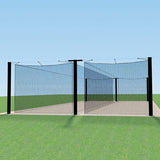 Jaypro Batting Cage Tunnel - Mega Outdoor - 55' - Tandem - MPCTF-55D