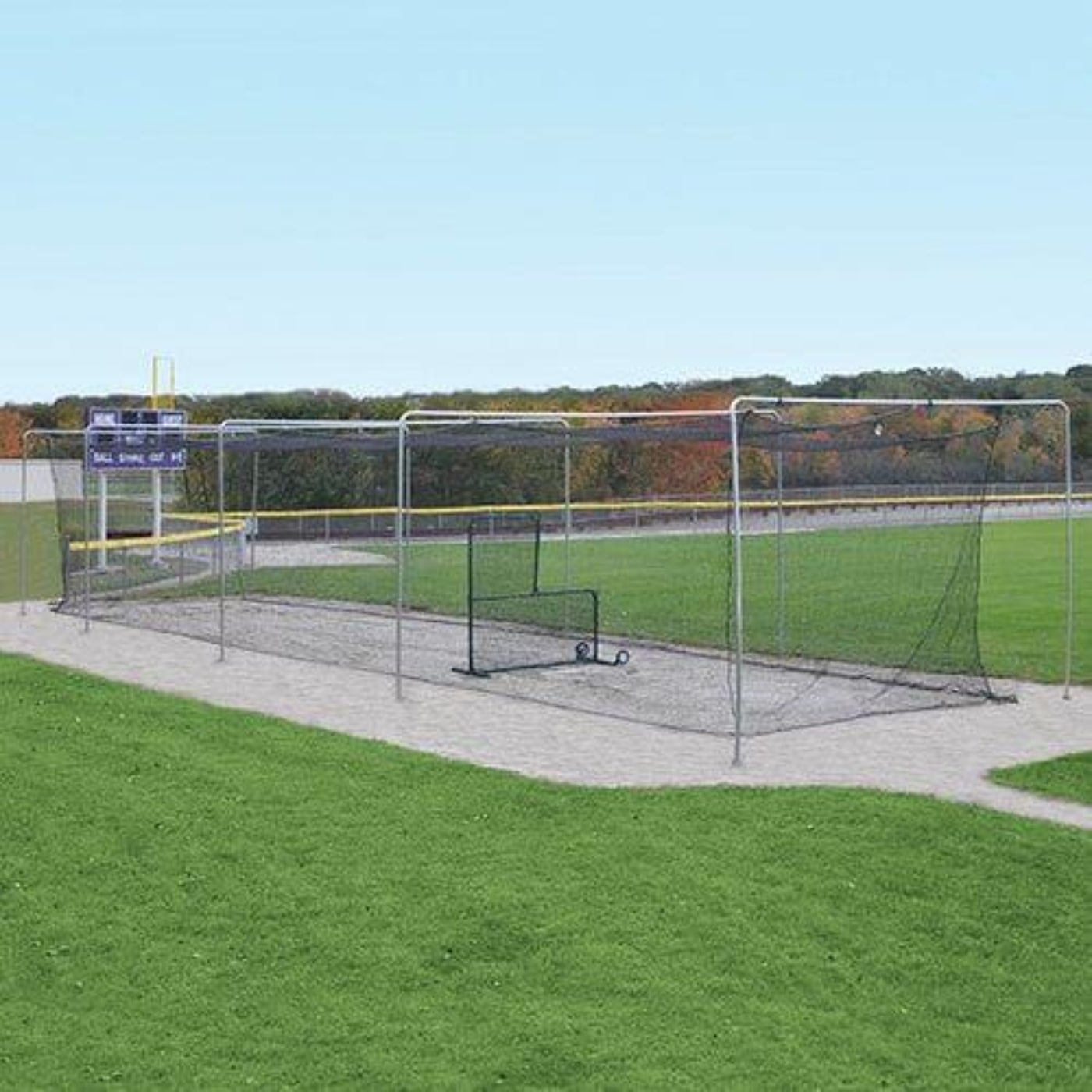 Jaypro Batting Tunnel Frame - Single (70') - Mounted (Outdoor) - BBTFSM-70