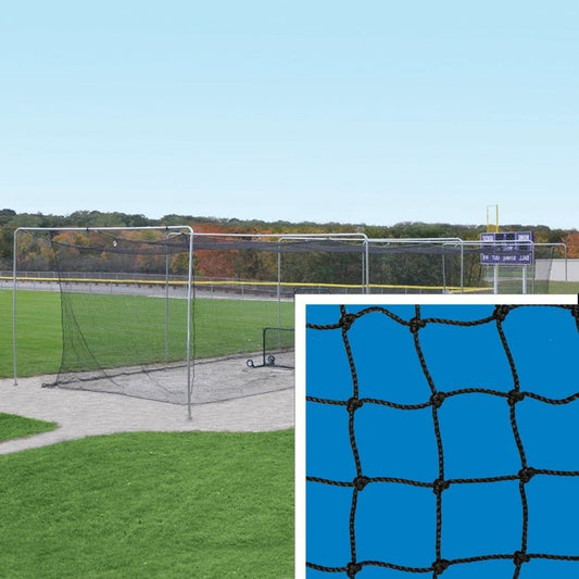 Jaypro Batting Tunnel Net - #24 - 2mm Poly Fiber Net - 1-3/4 in. Square Mesh 70 ft. - BBCC-7012
