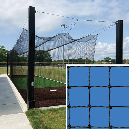 Jaypro Batting Tunnel Net - All-Star - #36 Knotted Nylon Net - 1-3/4 in. Square Mesh 55 ft. - BBC36-5512