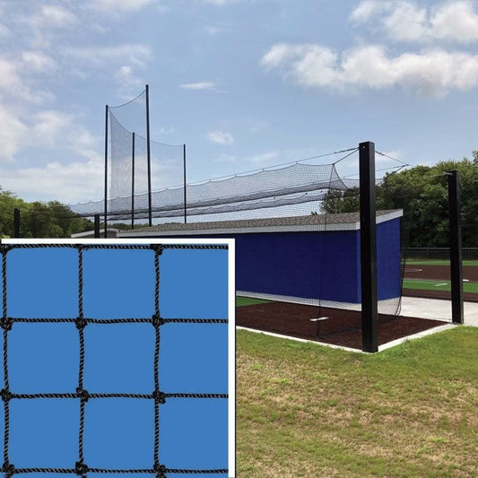 Jaypro Batting Tunnel Net - All-Star - #36 Knotted Nylon Net - 1-3/4 in. Square Mesh 70 ft. - BBC36-7012