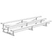 Jaypro Bleacher - 15' 3 Row - Double Foot Plank - All Aluminum - BLDP-3AL