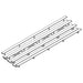 Jaypro Bleacher - 27' 4 Row - Double Foot Plank - All Aluminum - BLDP-427AL