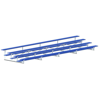 Jaypro Bleacher - 27' (4 Row - Single Foot Plank) - All Aluminum (Powder Coated) -  BLCH-427ALPC